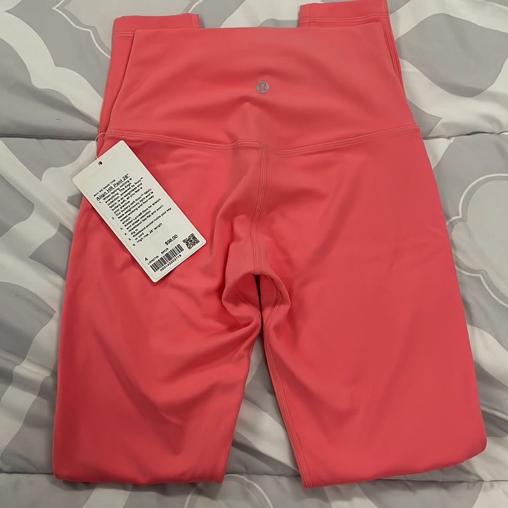 Lululemon | Align High Rise 28” | Raspberry Cream - Picture 9 of 10